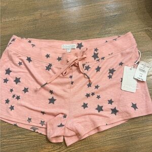 PJ Salvage Pink Star Print Women's Sleep Shorts NWT